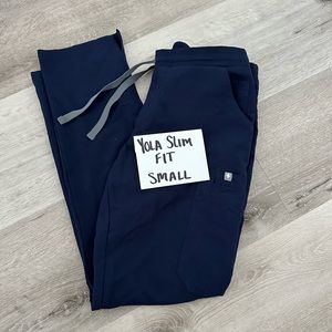 Figs Small Navy Yola Scrub Pants